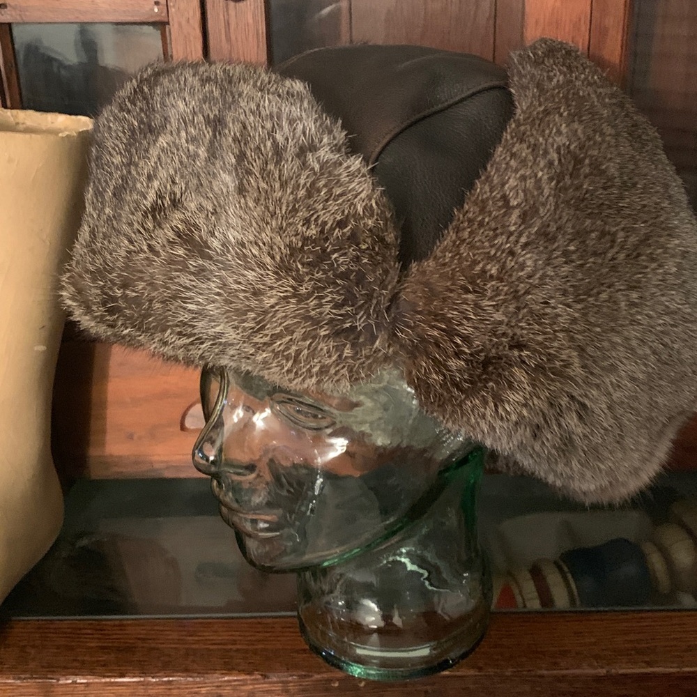 Leather and Rabbit HAT